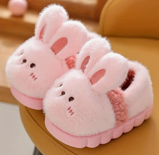 Zapatillas Térmicas De Conejo Para Invierno Infantil